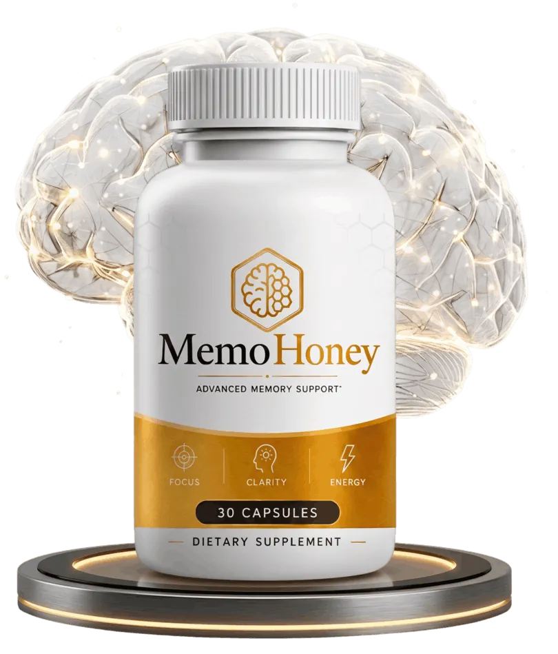 MemoHoney brain memory support capsule bottle